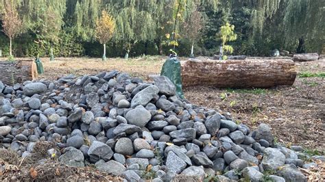 Installation Of Rock Piles City Of New Westminster