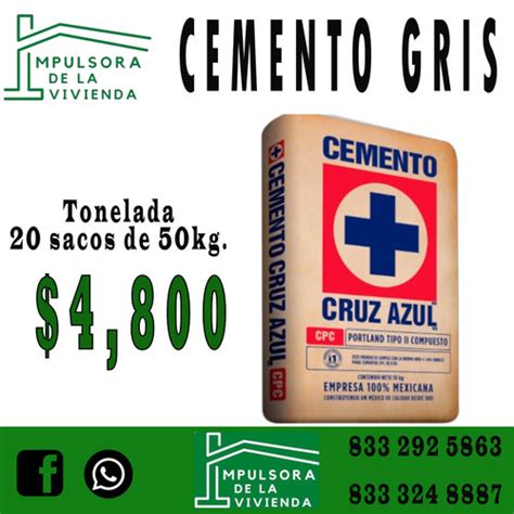 Cemento Gris Cruz Azul Impulsora De La Vivi