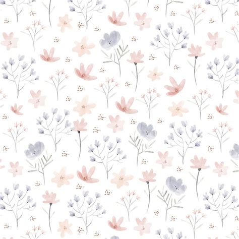 Free Vector Hand Drawn Flat Design Flower Pattern Floral Iphone