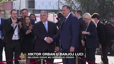 Viktor Orban U Banjoj Luci Dodik Mu Dodijelio Orden YouTube