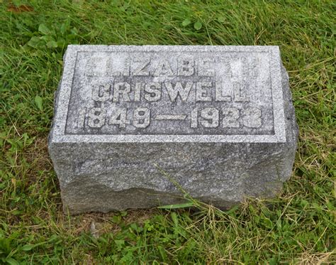 Elizabeth Bushong Criswell 1849 1923 Homenaje De Find A Grave