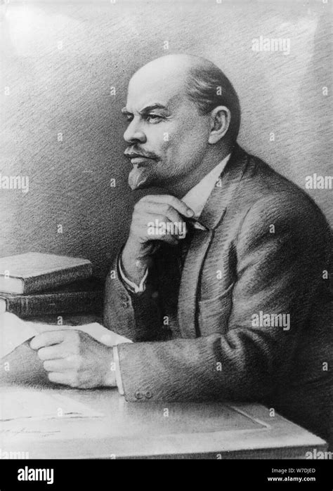 Vladimir ilich ulyanov lenin Black and White Stock Photos & Images - Alamy