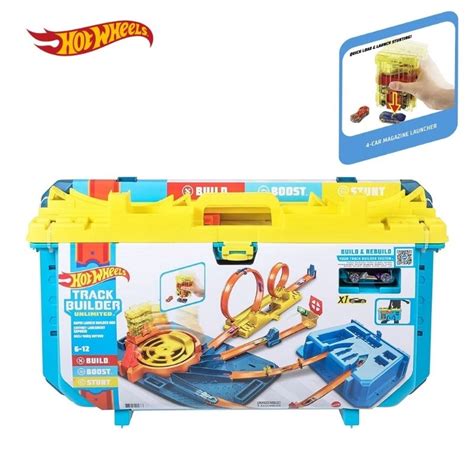 Big Size Hot Wheels Track Builder Unlimited Rapid Launch Builder Box Toy Track Track Car Racing