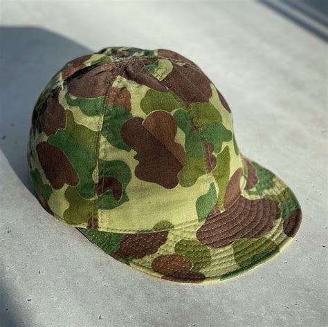 A3 Mechanic Cap Original Frog Skin Camouflage 1943 Etsy Camo