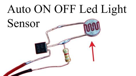 How to Make an Automatic ON OFF Led Light with Dark Sensor | Electronics Mini Projects