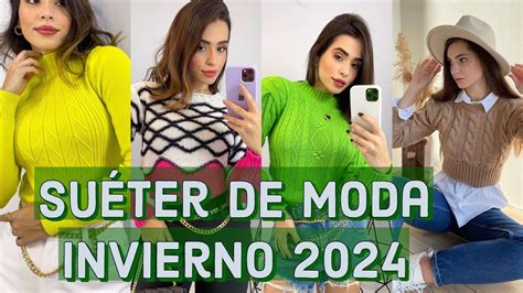 Suéter de moda invierno 2024 suéteres en tendencia 2024 YouTube