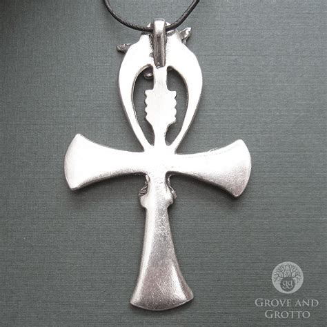 Mystic Nile Large Ankh Pendant Grove And Grotto