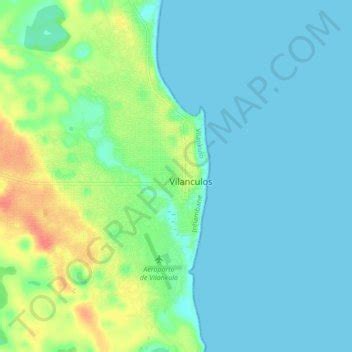 Vilankulo topographic map, elevation, terrain