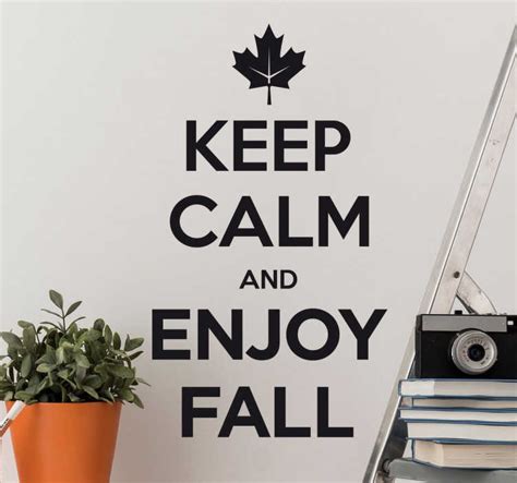 Adesivo Keep Calm Enjoy Fall Tenstickers