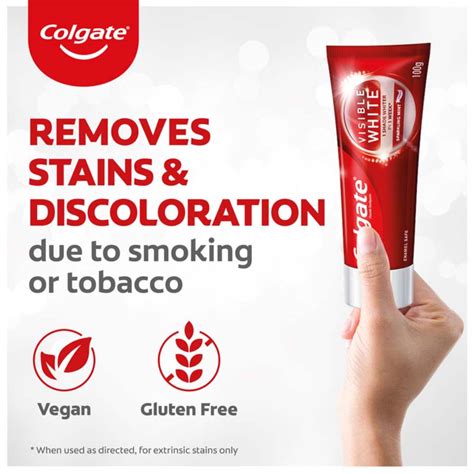 Colgate Visible White Teeth Whitening Toothpaste Buy Colgate Visible