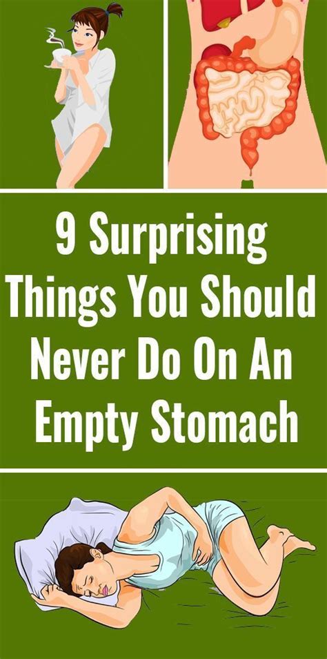 Never Do These Things On An Empty Stomach Health Fitness Tips