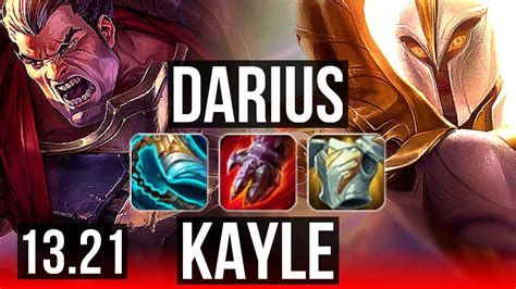 Darius Vs Kayle Top Penta M Mastery Games Godlike