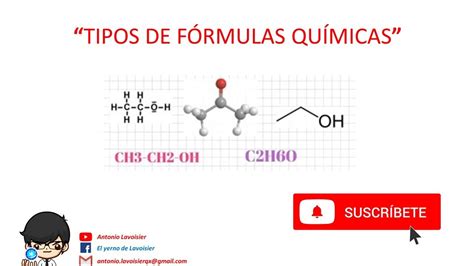 Tipos De Formulas Qu Micas Desde Cero Youtube