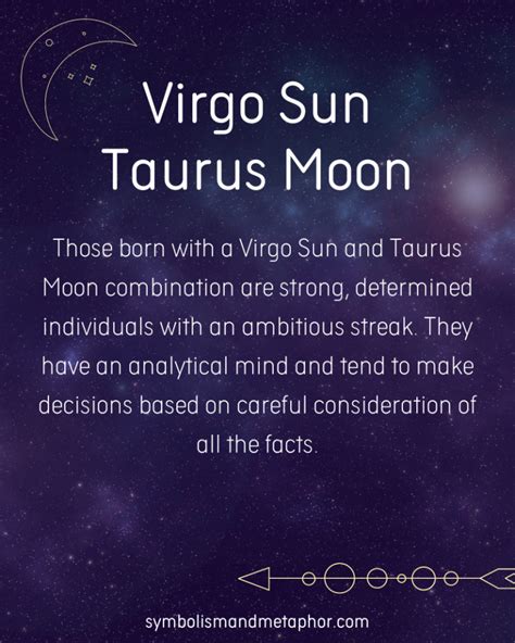 Virgo Sun Taurus Moon Personality Traits