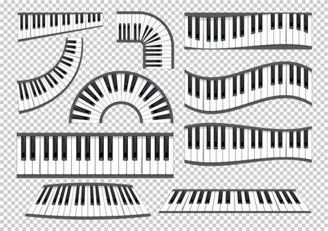 Conjunto De Teclados De Piano Vector Pre Premium Vector Freepik