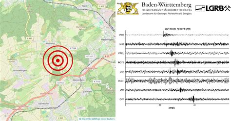 Erdbeben Bei Hechingen Zollernalbkreis Bw Am