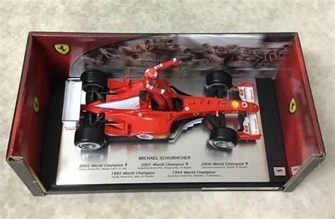 Hot Wheels F1 1 18 Ferrari 2002 Michael Schumacher 5 Times World Champion Limited Edition