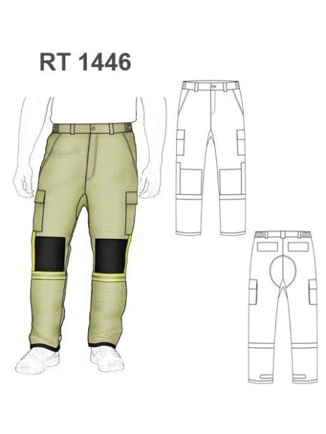 MOLDE PANTALON CARGO RT 1446