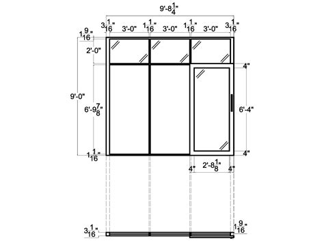 Glass Wall Panels From NXTWALL 2D Schematic Glass Partition Wall