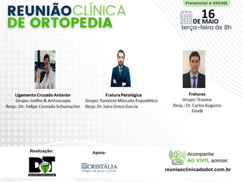 Reuni O Clinica De Maio De Dot Departamento De Ortopedia E