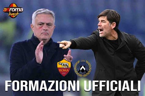 Formazioni ufficiali Roma Udinese Mou l ha fatto ancora super novità