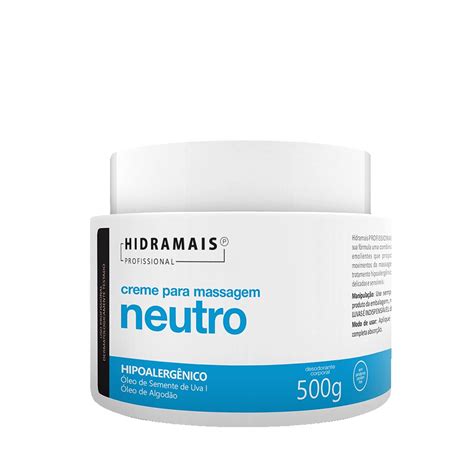 Creme Para Massagem Hidramais Neutro 500g Submarino