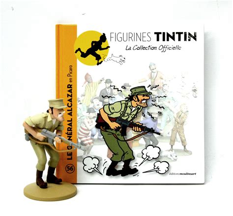 TINTIN FIGURINE DU GÉNÉRAL ALCAZAR EN PICARO LIVRET PASSEPORT