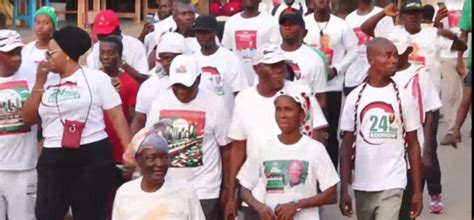 Ndc Organizes Hour Economy Walk To Energize Grassroots Members In