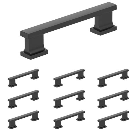 Amerock Hardware Triomphe Collection 10 Pack 3 34 96mm Centers Pull In Matte Black By