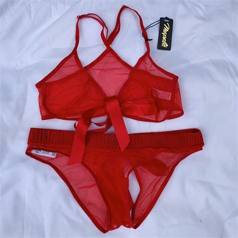 Dolls Kill Womens Burgundy And Red Panties Depop