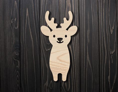 Front Facing Reindeer Cutout Multiple Sizes Laser Cut Etsy