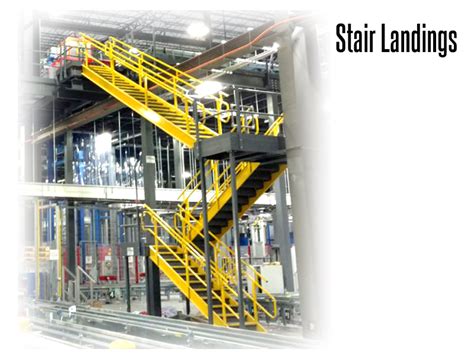 Work Platform Steel Stair Landings Prefabricated Stair Landings