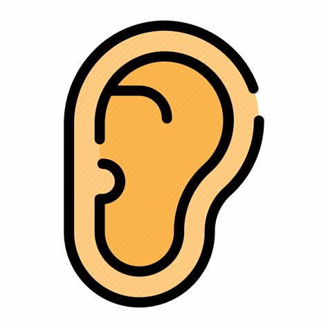 Human Body Ear Icon Download On Iconfinder On Iconfinder