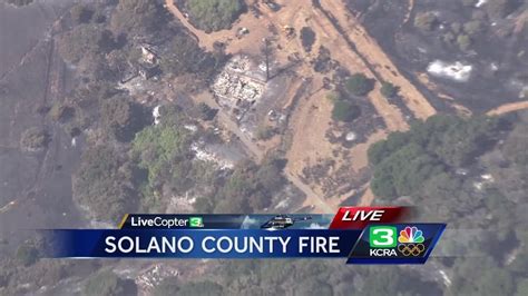 Aerial Video Shows Atlas Fire Destruction In Solano County Youtube