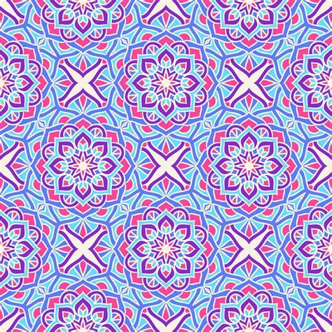 Ethnic Floral Seamless Pattern With Mandalas 28212262 Vector Art At