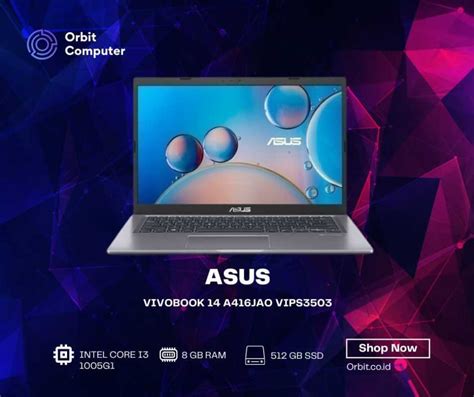 Jual Asus Vivobook A Jao Vips Intel Core I G Gb