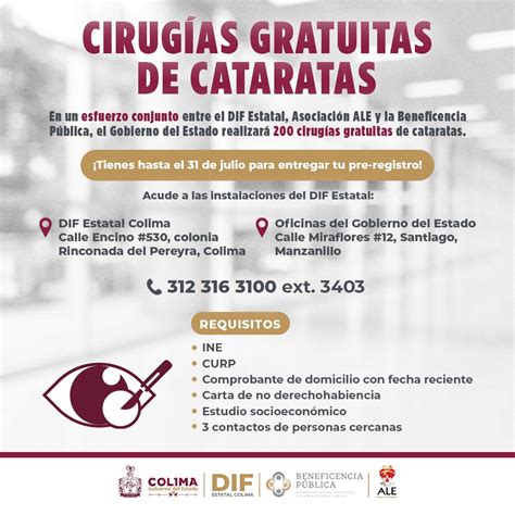 Gobierno Colima On Twitter Tienes O Conoces A Alguien Con Cataratas