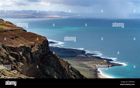 Lanzarote, Famara coast Stock Photo - Alamy