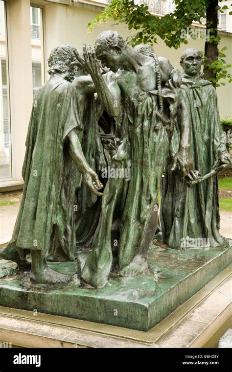 Rodin S Sculpture The Burghers Of Calais In The Gardens Of Musee Rodin