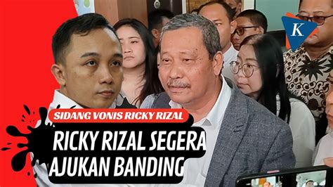 Full Ricky Rizal Divonis Tahun Penjara Kuasa Hukum Sebut Vonis