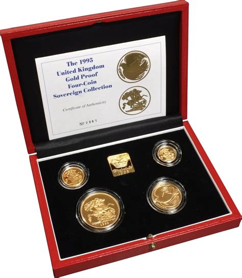 Gold Proof Sovereign Four Coin Set Boxed