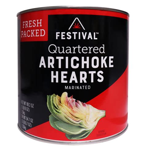 Festival Quartered Artichoke Hearts Jar Us Foods Chefstore