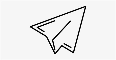 Paper Airplane Outline Paper Airplane Outline Png PNG Image Transparent ...