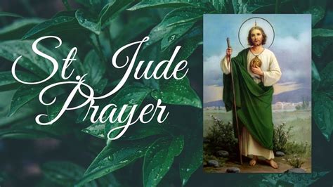 Prayer To St Jude Youtube