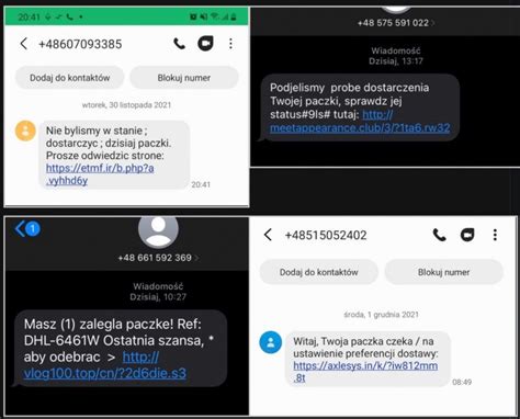 Uważaj na oszustwa sms Blog DHL Express