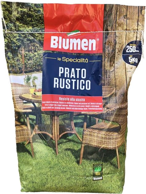 Blumen Semi Sementi Per Prato Rustico Tappeto Erboso Robusto E