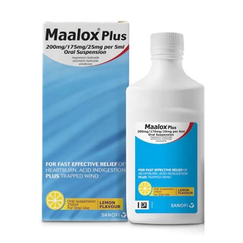 Maalox Plus Suspension Mint 360ml Pharma Xonline