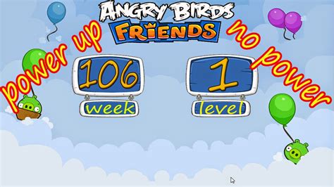 Angry Birds Friends Tournament Week Week Level Power Up