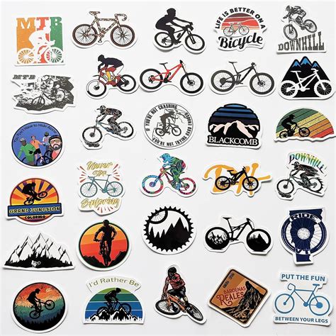 Pcs Mountain Bike Stickers Cool Mtb Decals Mtb Frame Decals Bicycle