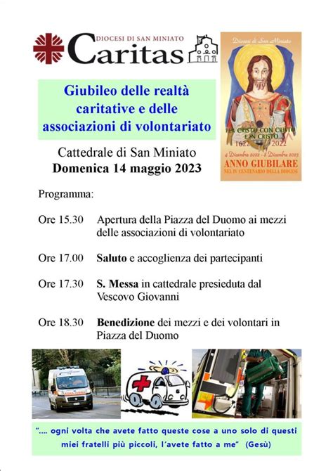 Il Giubileo delle realtà caritative Diocesi di San Miniato